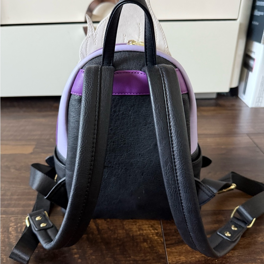 Loungefly Ursula Character Backpack in Purple and Black - Picture 4 of 5